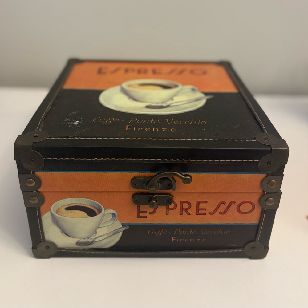 Vintage Espresso Storage Box